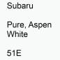 Preview: Subaru, Pure, Aspen White, 51E.